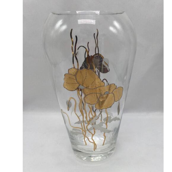 European Collection Shangri-La Crystal Vase 12K Gold 1987 Turkey - Picture 3 of 6